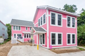 View of the coach house. 