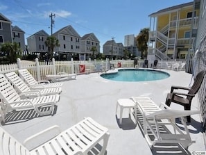 Outdoor pool area