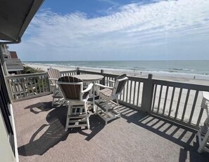 balcony table from master bedroom