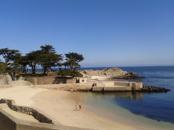 Pacific Grove Beach and Lovers Point just several blocks away