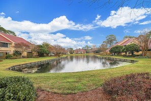 Our villa sits on this beautiful lake!