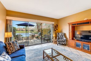 Living Room W/ Private Porch
