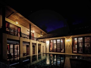 Villa at night
