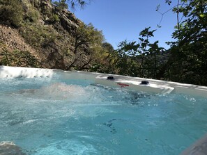 Schwimmbad des Ferienhauses