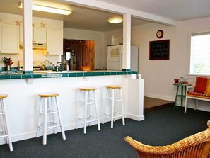 Kitchen Nook is a great place to gather when other's are cooking  or snacking.