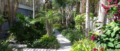 Pathway to private cottage
