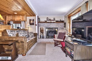 Relax in this spacious, airy living space.