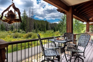 Gorgeous forest views from the private deck