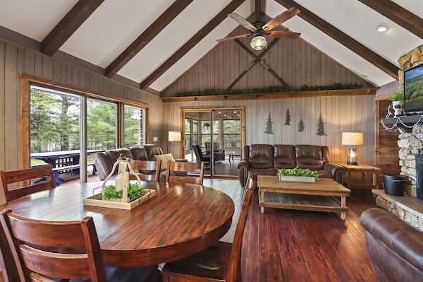 Massive open concept living/dining area