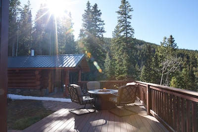 Mt. Evans Cabin with 150 acres, stream, amazing views, skiing, a true getaway