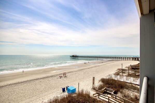 View of the Garden City Pier from our private balcony 