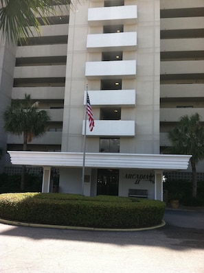 Front entrance to condo; very private and secure facility