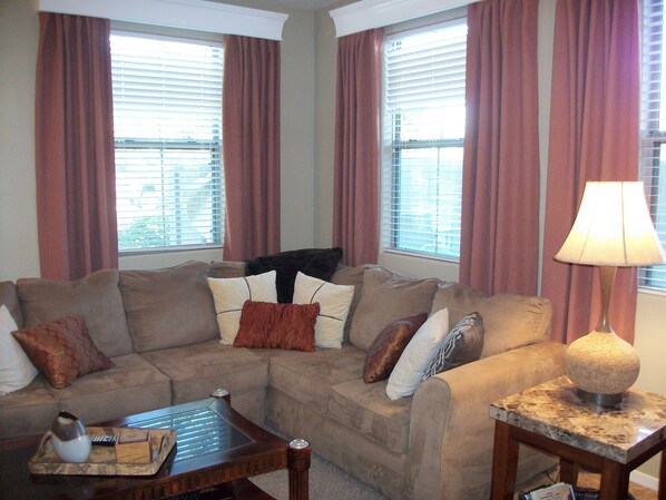 Comfy Sectional Sofa in the Living Area