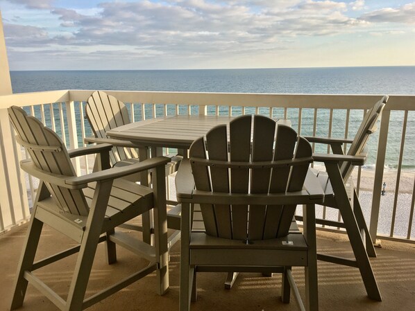 Perfect view while relaxing on the balcony furniture