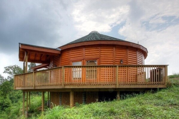 Building, House, Cabin, Cottage, Porch