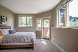 Large Master bedroom with comfy queen bed and ensuite bathroom