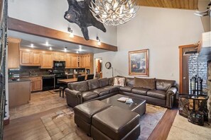 Open floor plan keeps you all together on vacation