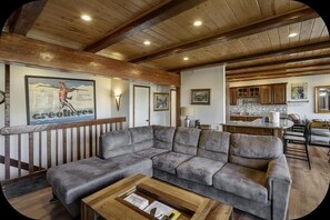 A spot for everyone in front of the TV.