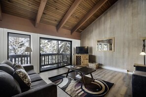 Relax and watch TV or simply gaze out the window.
