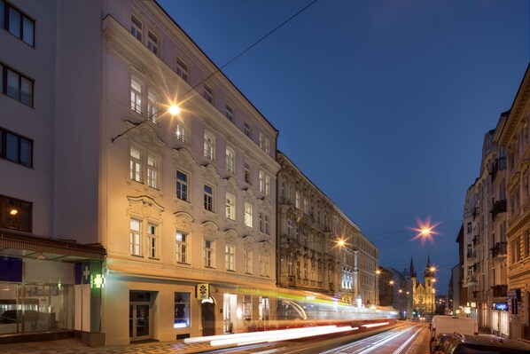 Front of property – evening/night