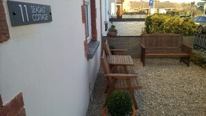 Seasalt has its own pebble beach- perfect for the early morning sun ! 