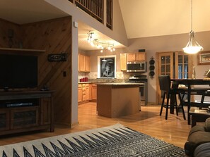 Dining and kitchen area