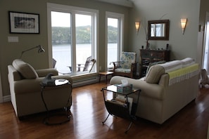 Living room, looking onto the Bay