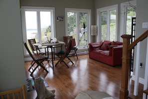 Sunroom, looking north onto Southern Bay