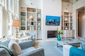 Original artwork from the southeast featured throughout the home 