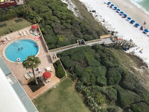 Our Heated Pool...and Boardwalk to our Beautiful Beach!