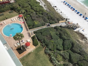 Our Heated Pool...and Boardwalk to our Beautiful Beach!