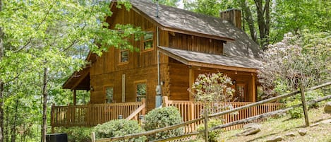 Private. Secluded Log Cabin  1 Mile Parkway 3 Miles Dollywood 