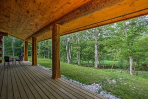 Enjoy beautiful views of the Pine River from your private deck.