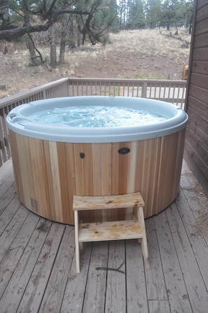 Six-person Hot Tub on the deck.