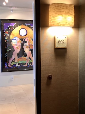 Andrea Smith Hawaiian Art in entryway