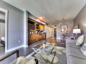Living area looking from balcony