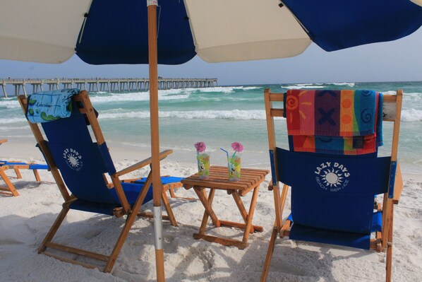 TOTALLY FREE BEACH CHAIR SERVICE (TABLE NOT INCLUDED)  3/1 - 10/31
