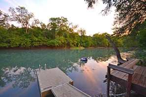 Riverfront Dock for Easy Water Access-Pontoons Not Included