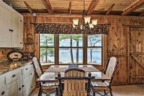 Every room is framed by views of the lake.