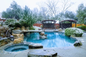 Pool on a Snowy Day