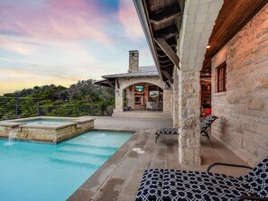 Pool & Hot Tub - The pool, hot tub, and chairs to enjoy the area