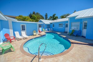 Heated swimming pool