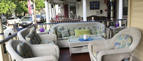 Beautifully restored wrap around porch- ready to rest, relax and restore!