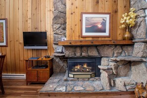 SWP Beaver Village 931 fireplace and TV
