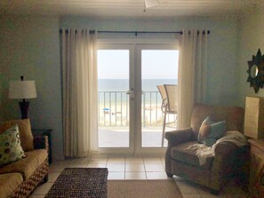 Gulf front view from living room 