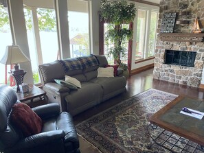 Living Room overlooking lake
