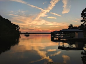 View out to the main lake