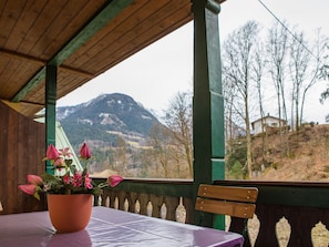 Mayerhaus Wohnung 6, Ferienwohnung für 5 Personen-Ausblick vom Balkon