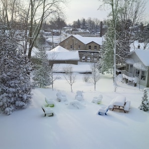 Winter view of the garden