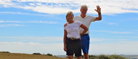 Walking from. Corfe Castle to Studland